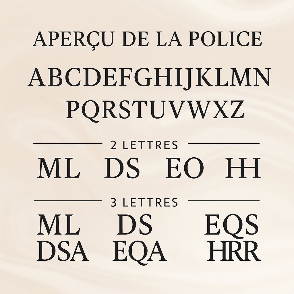 Collier avec initiale