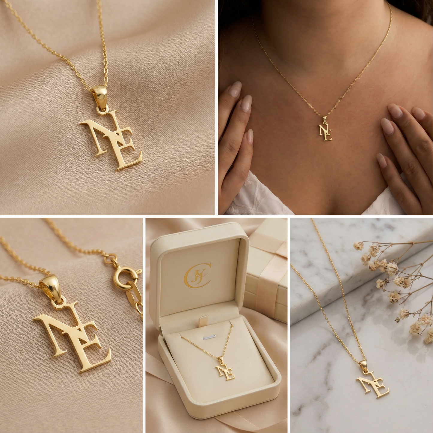 Collier avec initiale